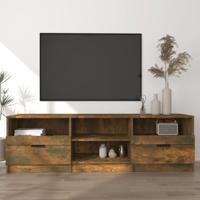 Tv-meubel 150x33,5x45 cm bewerkt hout gerookt eikenkleurig - thumbnail