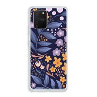 Flowers with blue leaves: Samsung Galaxy S10 Lite Transparant Hoesje
