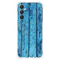 Samsung Galaxy A05s Stevig Telefoonhoesje Wood Blue - thumbnail