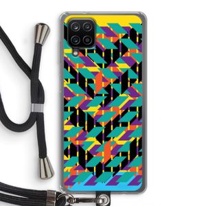 Skew Bee 1: Samsung Galaxy A12 Transparant Hoesje met koord