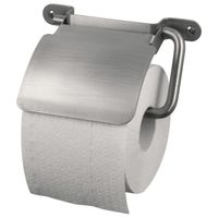 Haceka IXI toiletrolhouder met klep RVS geborsteld - thumbnail