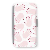 Hands pink: iPhone 11 Pro Flip Hoesje