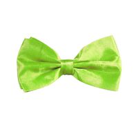 Carnaval verkleed vlinderstrikje zijdeglans - limegroen - polyester - heren/dames   - - thumbnail