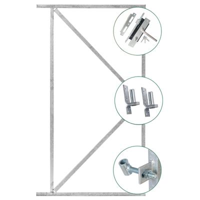 Ijzeren deurframeset compleet 155x90 cm Tuindeco - Tuindeco