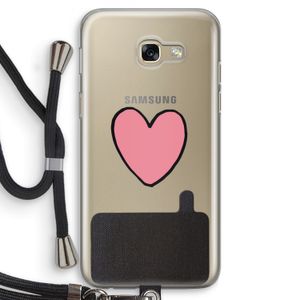 Hartje: Samsung Galaxy A5 (2017) Transparant Hoesje met koord