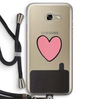 Hartje: Samsung Galaxy A5 (2017) Transparant Hoesje met koord