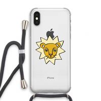 Kleine leeuw: iPhone X Transparant Hoesje met koord Kleine leeuw: iPhone X Transparant Hoesje met koord