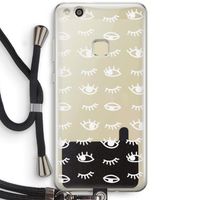 Eye pattern #3: Huawei Ascend P10 Lite Transparant Hoesje met koord