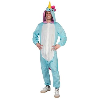 Canaval onesie blauwe eenhoorn heren