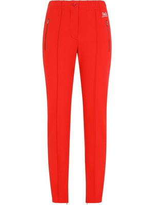 Dolce & Gabbana pantalon de jogging à coutures apparentes - Rouge