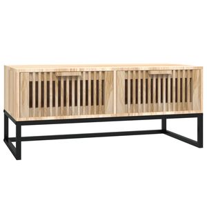 vidaXL Salontafel 80x40x35 cm bewerkt hout en ijzer