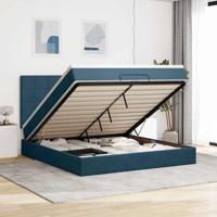 Ottoman bed met matrassen en LED's 180x200cm fluweel