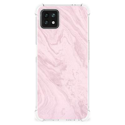 OPPO A53 5G | A73 5G Anti-Shock Hoesje Marble Pink - Origineel Cadeau Vriendin OPPO A53 5G | A73 5G Anti-Shock Hoesje Marble Pink - Origineel Cadeau Vriendin