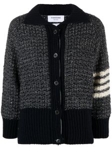 Thom Browne cardigan à 4 bandes signature - Gris