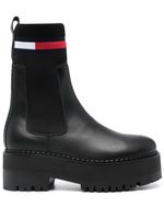 Tommy Jeans bottines Chelsea à plateforme - Noir