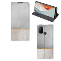 OnePlus Nord N100 Book | Wallet Case | Wood Concrete OnePlus Nord N100 Book | Wallet Case | Wood Concrete