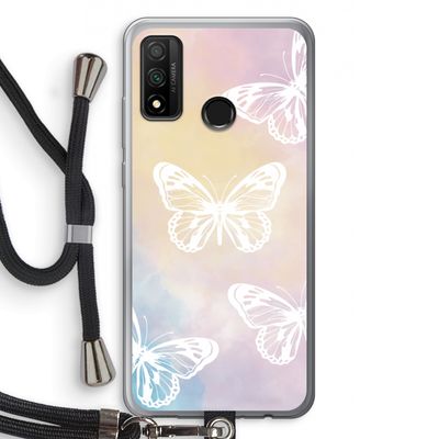 White butterfly: Huawei P Smart (2020) Transparant Hoesje met koord