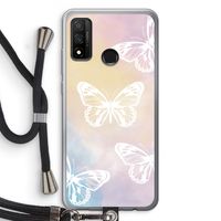 White butterfly: Huawei P Smart (2020) Transparant Hoesje met koord