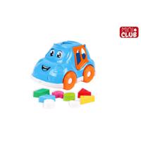 Vormenstoof auto 25,5x17x15,5cm blauw