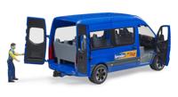 bruder Mercedes-Benz Sprinter Transfer met bestuurder modelvoertuig - thumbnail
