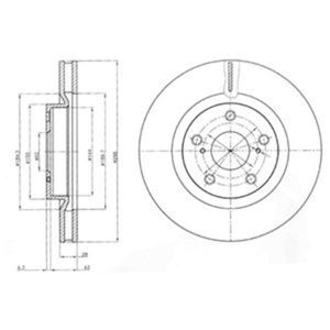 Delphi Diesel Remschijf BG4114