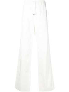 Valentino Garavani pantalon droit à lien de resserrage - Blanc