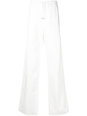 Valentino Garavani pantalon droit à lien de resserrage - Blanc