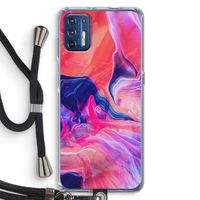 Earth And Ocean: Motorola Moto G9 Plus Transparant Hoesje met koord