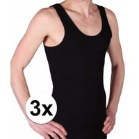 3x Zwarte Beeren heren hemd - maat 3XL