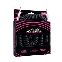 Ernie Ball 6044 gekrulde instrumentkabel 9 m zwart - thumbnail