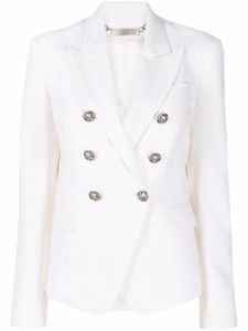 Philipp Plein blazer cintré à boutonnière croisée - Blanc