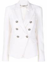 Philipp Plein blazer cintré à boutonnière croisée - Blanc