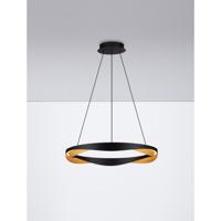 Lyora HanglampRadon Ø 65cm zwart met goud - 9186948
