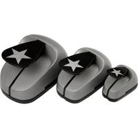 Creativ Company Ponsen set, ster, afm 25+49+75 mm, 3 stuk/ 1 doos