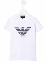 Emporio Armani Kids t-shirt à logo imprimé - Blanc - thumbnail