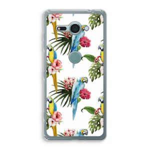 Kleurrijke papegaaien: Sony Xperia XZ2 Compact Transparant Hoesje