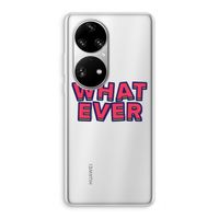 Whatever: Huawei P50 Pro Transparant Hoesje