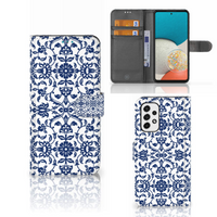Samsung Galaxy A53 Hoesje Flower Blue - thumbnail