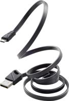 Renkforce USB-kabel USB 2.0 USB-A stekker, USB-micro-B stekker 1.00 m Zwart RF-3376010