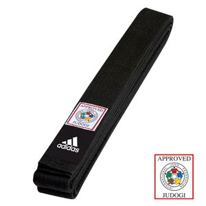 Adidas judoband Elite zwart IJF