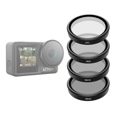 Telesin CPL+ND8/16/32 Lens Filter Kit 4-pack Osmo Action 3/4