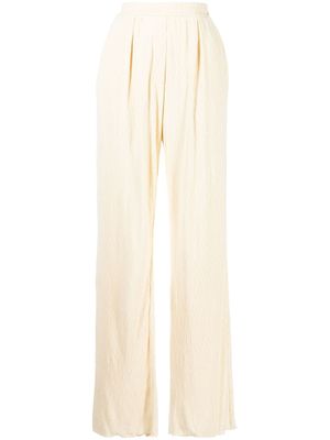 Simkhai pantalon droit à design plissé - Jaune