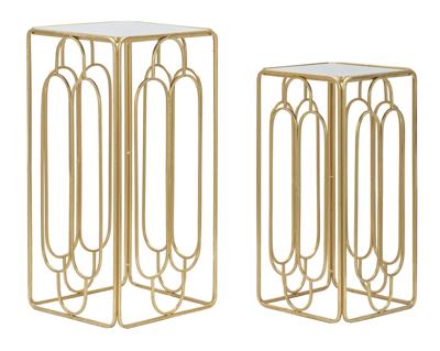 PLANTENHOUDER ARTY SET 2 STUKS CM 
34X34X70-29X29X60