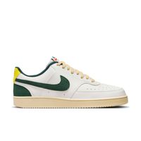 Nike Court Vision Low Sneakers Wit Donkergroen Beige - thumbnail