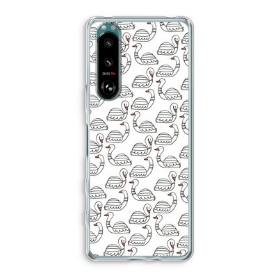 Zwanen: Sony Xperia 5 III Transparant Hoesje