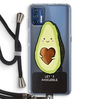 Avocuddle: Motorola Moto G9 Plus Transparant Hoesje met koord