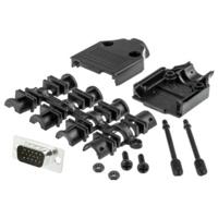 MH Connectors MHDTPPK9HD15MSK D-sub male connectorset 180 ° Aantal polen: 9 Soldeerkelk 1 stuk(s)