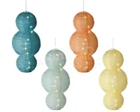 Solar Lampion Bubble 28x58cm Assorti 1st
