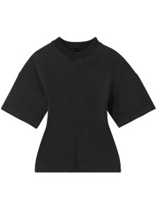 Proenza Schouler t-shirt à taille nouée - Noir