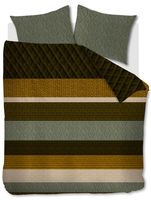 Beddinghouse Dekbedovertrek Lowie Olive Green 200 x 200/220 cm + 2x 60 x 70 cm - thumbnail